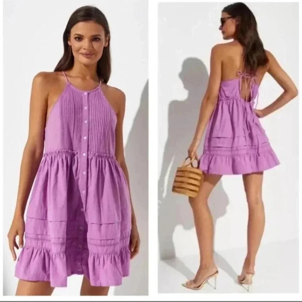 Free People Dress in Dramatic Orchid NWT